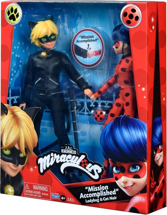 Actual product image Bandai Miraculous Ladybug and Cat Noir