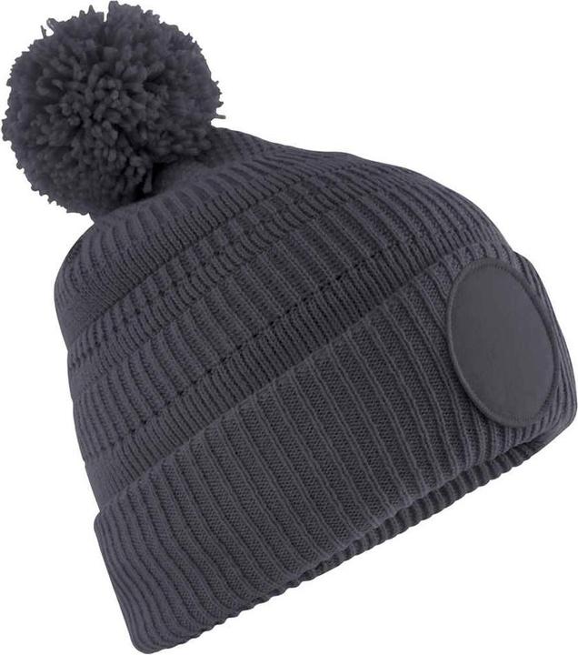 Actual product image Beechfield Mens Patch Beanie