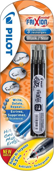 Produktbild Magni Fernbedienung FERNBEDIENUNG CASSETTE FRIXION POINT Schwarz X3 BL PIRBLSFRP5BX (3 Stk., Schwarz, 0.30 mm)