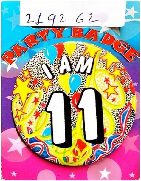 Produktbild Generic Abzeichen 11. Geburtstag