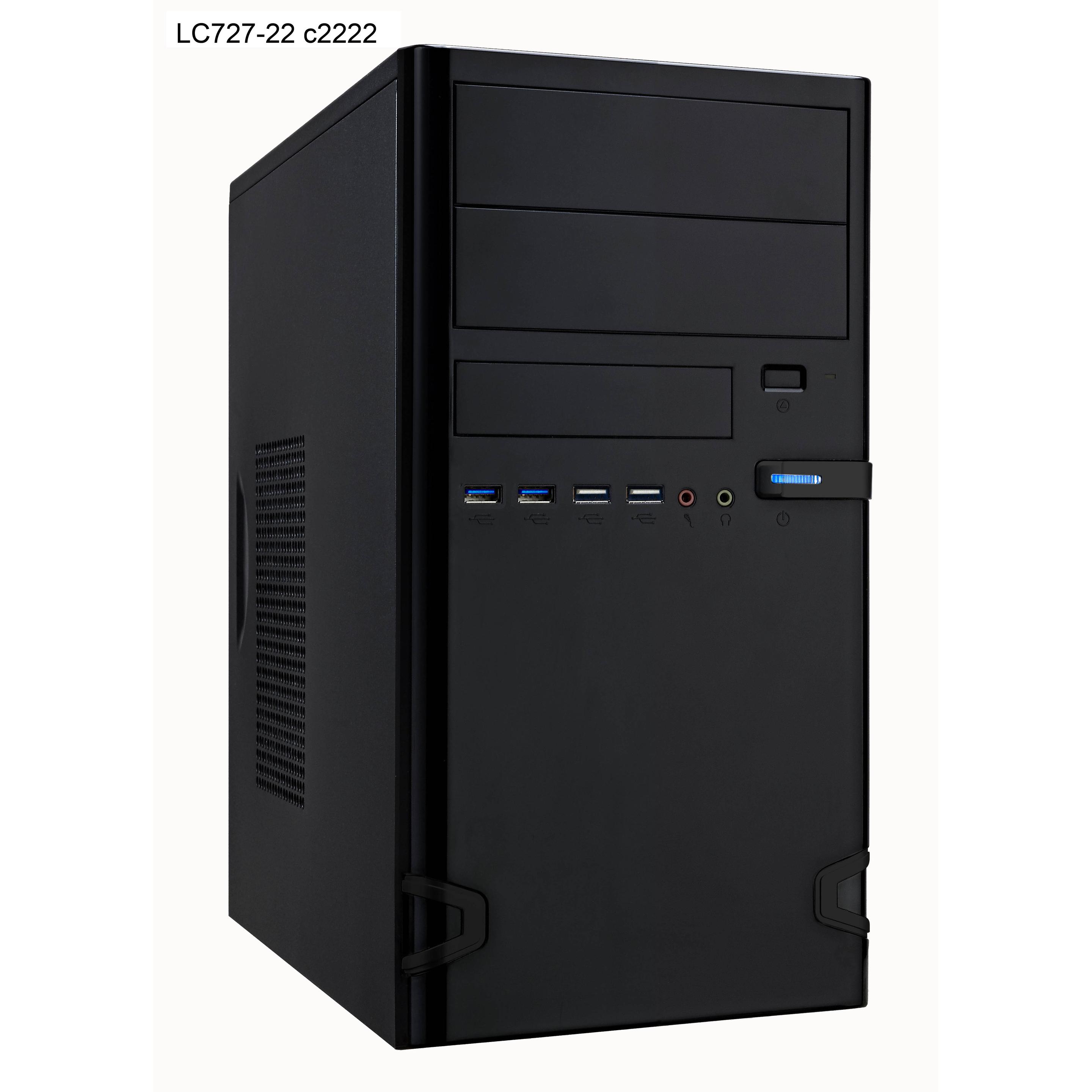 Linkworld Geh Micro ATX 7271-22 o.N. USB2.0/3.0 (mATX), Case PC, Nero