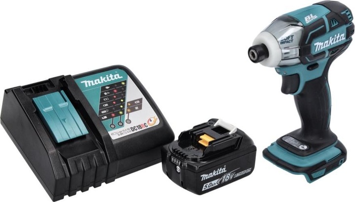 Produktbild Makita DTS 141 RT1 Akku Impulsschrauber 18 V 40 Nm 1/4" Brushless + 1x Akku 5,0 Ah + Ladegerät (Akkubetrieb)