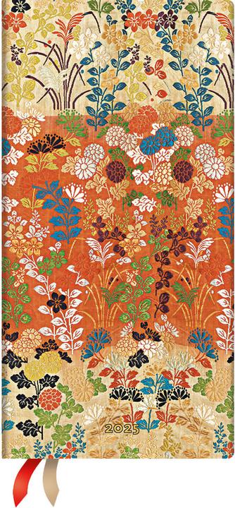 Produktbild Paperblanks PAPERBLAN Agenda Kara-ori HC 2025 DHD6000 1W/2S HOR schlank DE 9.5x18cm (1 Woche / 2 Seiten)