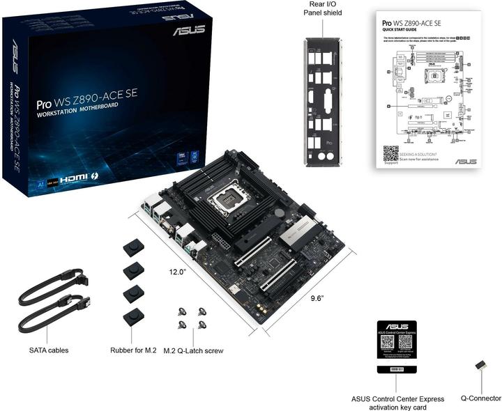 Produktbild ASUS PRO WS Z890-ACE SE (LGA 1851, Intel Z890, ATX)