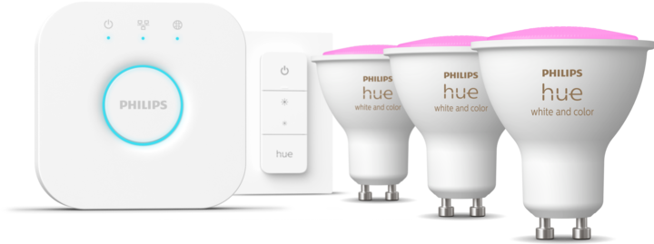 Philips Hue White & Color Ambiance Starterset (GU10, 5.70 W, 350 lm, 3 x, G)