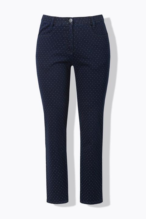 Actual product image Ulla Popken Polka Dot Stretch Fit Jeans (52)