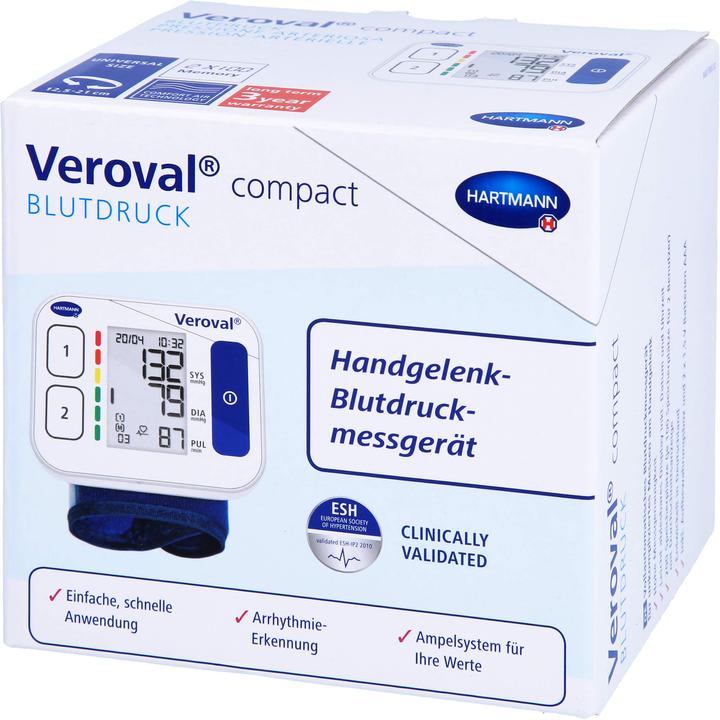 Veroval compatto (Misuratore di pressione sanguigna da polso)