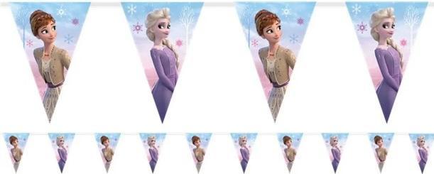 Actual product image Magni Procos 93843 - Flag banner Frozen 2 Wind Spirit, FSC® Mix, hanging decoration, garland, birthday (1 pcs.)