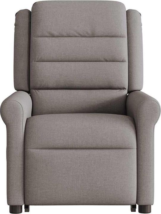 Actual product image VidaXL Electric massage chair with stand-up aid Taupe fabric