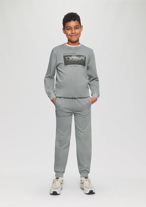 Actual product image S.Oliver Sweatshirt Sweatshirt im Used-Look mit Fotoprint (146, 152)