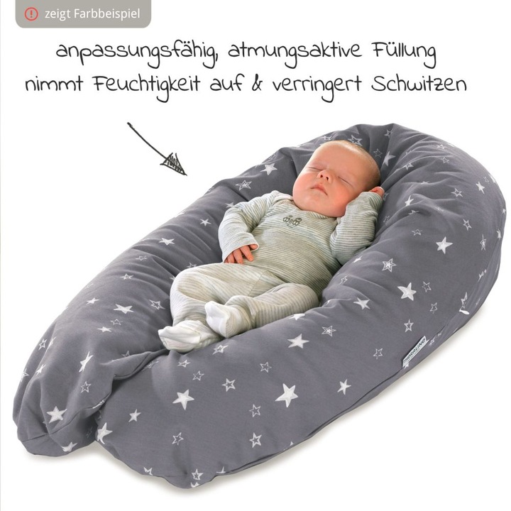 Produktbild Theraline Stillkissen "Das Original" mit Dinkel Füllung inkl. Bezug 190 cm