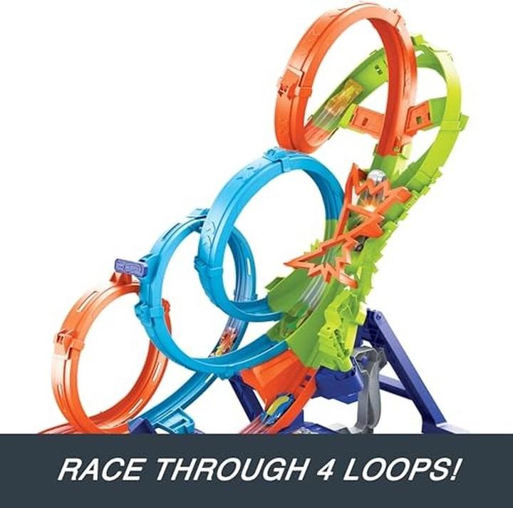 Produktbild Hot Wheels Action 4 Loopings Crash Gefahr