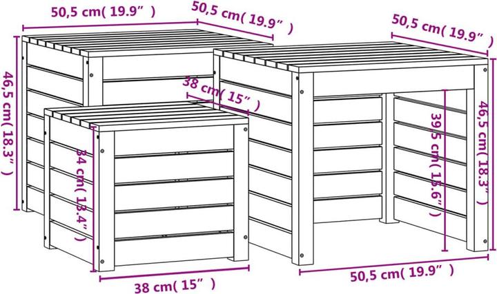 Actual product image vidaXL Gartenbox Set