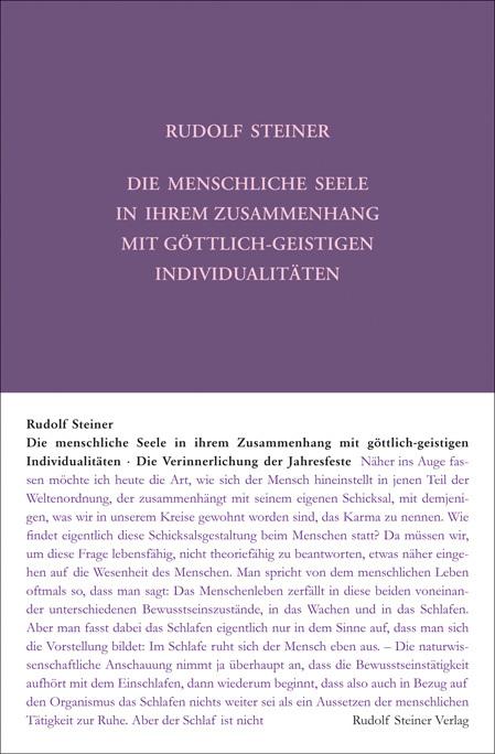 Produktbild Die menschliche Seele in ihrem Zusammenhang mit göttlich-geistigen Individualitäten (Deutsch, Rudolf Steiner, 2015)