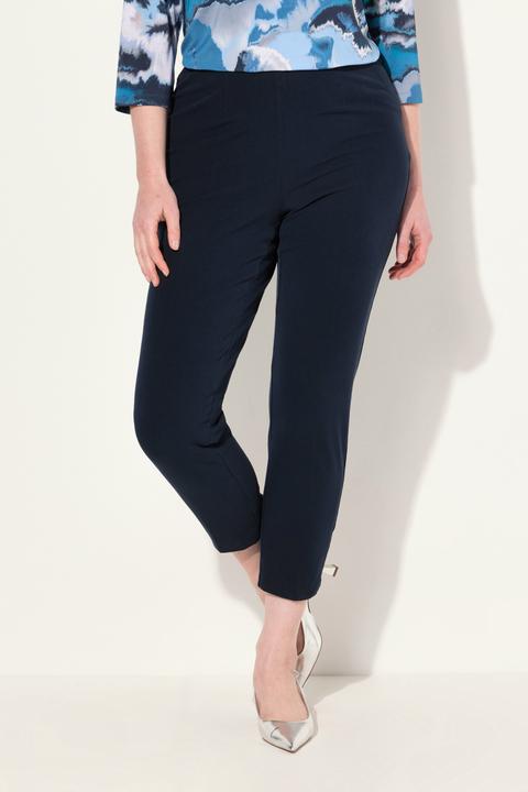 Actual product image Ulla Popken Cropped Stretch Blend Elastic Waistband Pants (54)