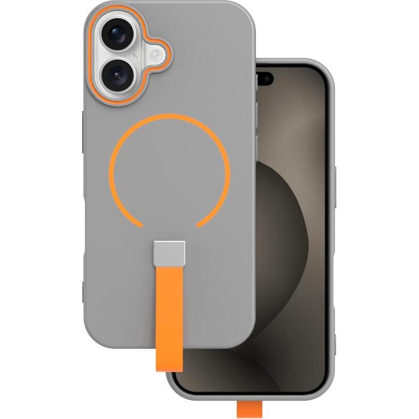 OEM Loop Thin Mag case for iPhone 15 Pro 6,1" grey (Apple iPhone 15 Pro), Cover smartphone, Grigio