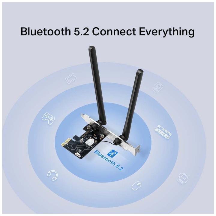 Actual product image Mercusys MA86XE Network card Built-in WLAN / Bluetooth 5400 Mbit/s (Mini PCI Express)