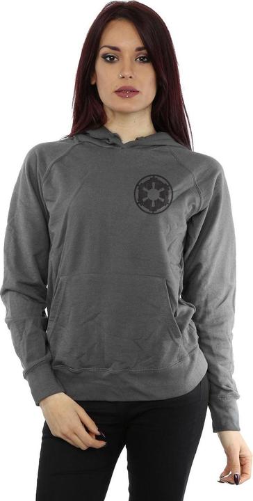 Produktbild Star Wars The Mandalorian Galactic Empire Insignia Breast Print Kapuzenpullover (L)