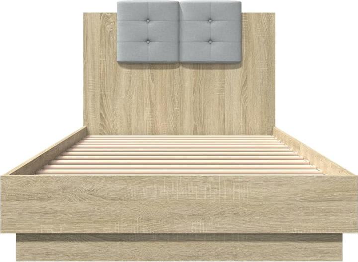 Immagine prodotto vidaXL Giroletto con testiera in rovere Sonoma (100 x 200 cm)