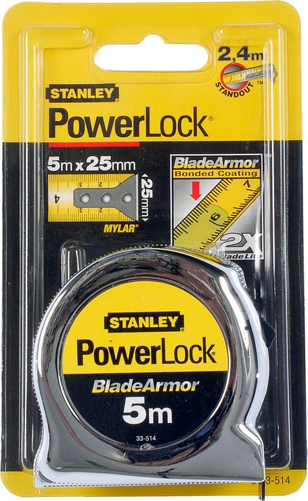 Actual product image Stanley STRIPS STRIPS 5m x 25mm STEEL MICROPOWERLOCK (Metric)