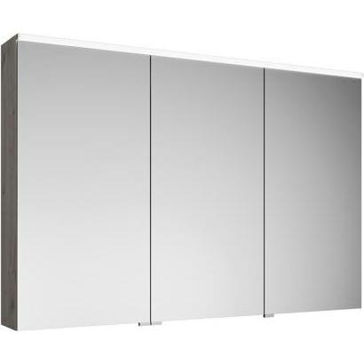 burgbad, Spiegelschrank, Eqio Spiegelschrank mit horizontaler LED-Beleuchtung, 3 Türen, mittlerer Anschlag rechts, 1
