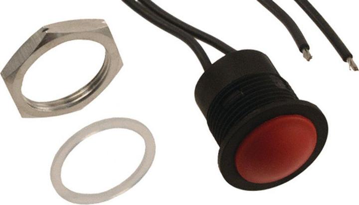 Produktbild APEM 16mm Sealed P/Button, Red Actuator