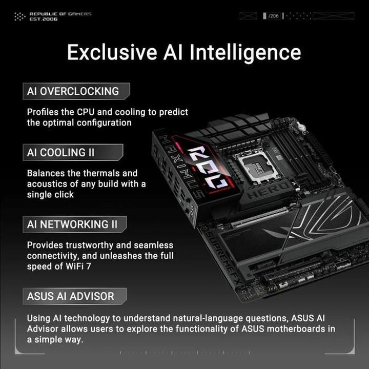 Produktbild ASUS ROG MAXIMUS Z890 HERO (LGA 1851, Intel Z890, ATX)