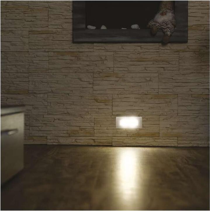 Actual product image Emos LED staircase light - recessed light 123×53, 1.5W warm white IP65 (60 lm, IP65)