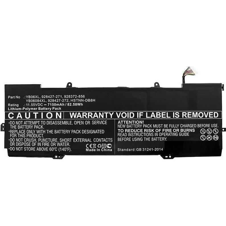 CoreParts Laptop Battery for HP (7150 mAh), Notebook Akku, Schwarz