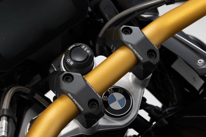 Image du produit Sw Motech Déplacement variable du guidon 22 mm, noir