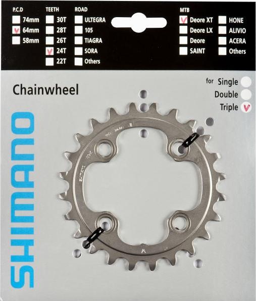 Produktbild Shimano Kettenblatt Deore XT FC-M780 Triple (24)