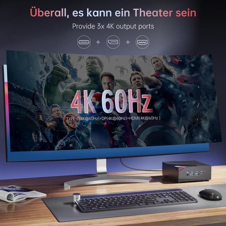 Actual product image AceMagic AM06 Pro Mini PC (AMD Ryzen 7 5800, 16 GB, 512 GB)