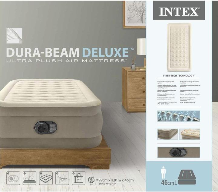 Actual product image Intex Dura-Beam Deluxe Ultra Plush Queen (100 x 190 cm)