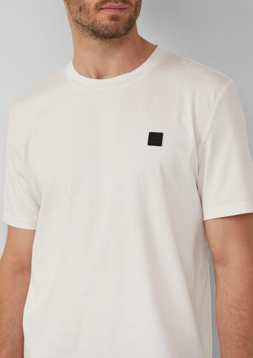 Produktbild S.Oliver T-Shirt T-Shirt aus merzerisierter Baumwolle mit Logo-Detail (M)