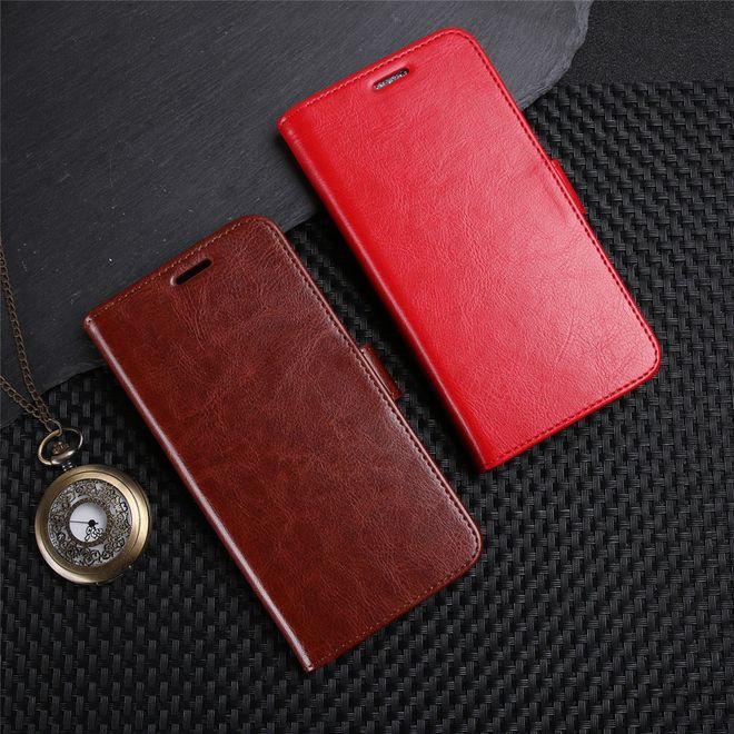 Actual product image MU Classic Crazy Horse Leather Cover (Huawei Y6 Pro (2017))