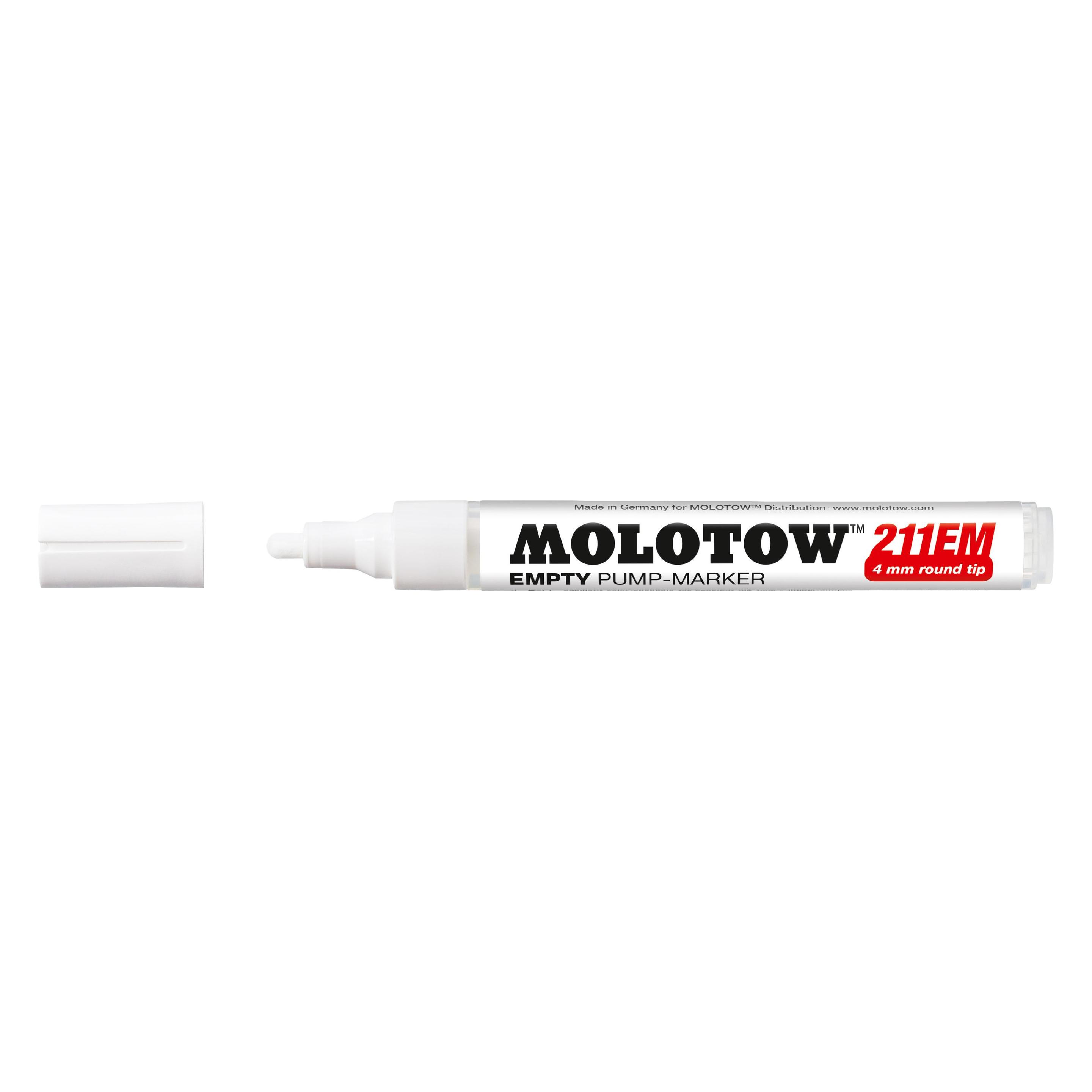 Molotow, Marker, Viltstift One4All 211EM Blanco, 4mm, Voor (1 x)