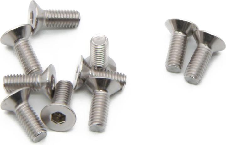 Purecrea 10 Stück M3x8mm Senkkopfschrauben Set rostfrei