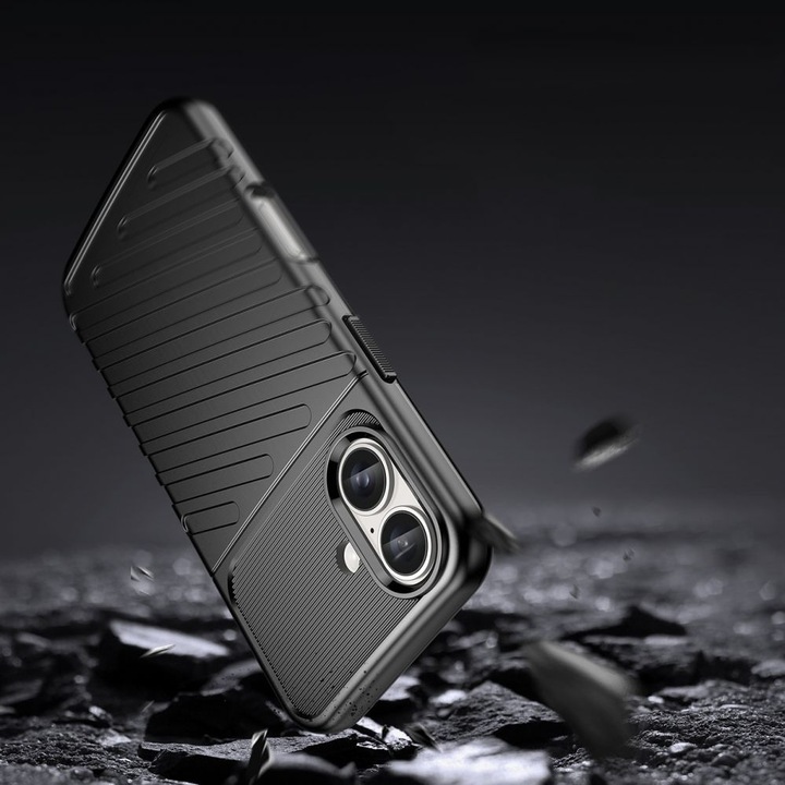 Image du produit Hurtel Thunder Case iPhone 16 Silicone Case - Noir (Apple iPhone 16)