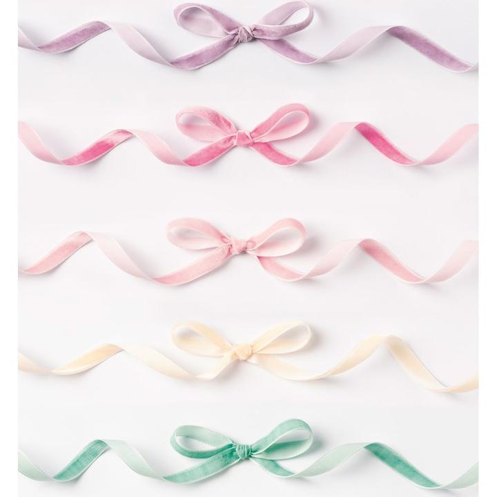 Actual product image Folia Samtbänder Pastell (5x)