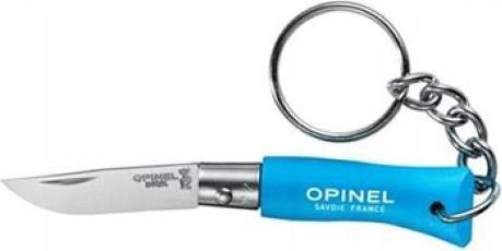 Opinel Couteau de poche COLORAMA No 02, cyan, inoxydable