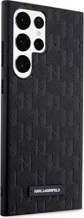 Produktbild Karl Lagerfeld KLHCS23LSAKLHPK S23 Ultra S918 hardcase black/black Saffiano Mono Metal Logo (Samsung Galaxy S23 Ultra)