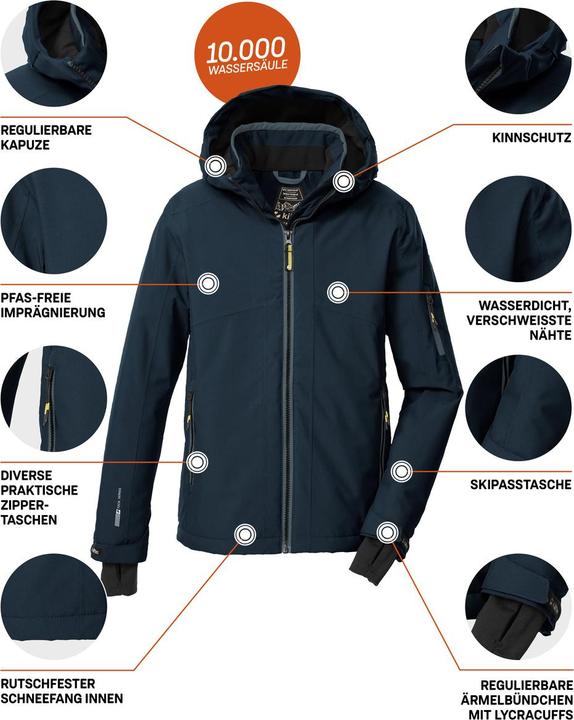 Actual product image Killtec Boy's KSW 202 Ski Jacket (140)