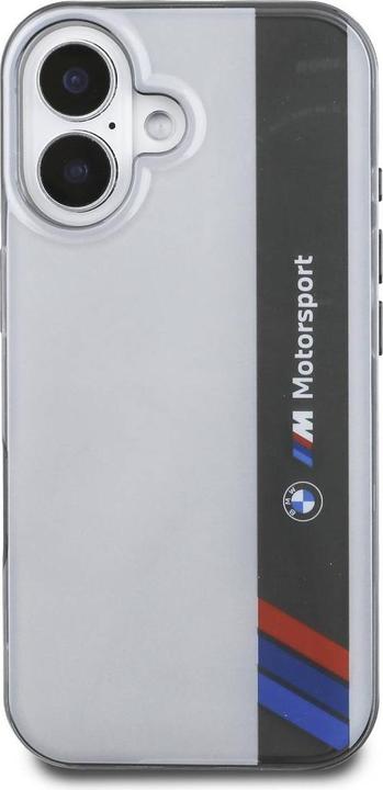 Image du produit BMW BMHCP16M23HTFEG iPhone 16 Plus 6.7" szary/grey hardcase Motosport IML Vertical Stripe (Apple iPhone 16 Plus)