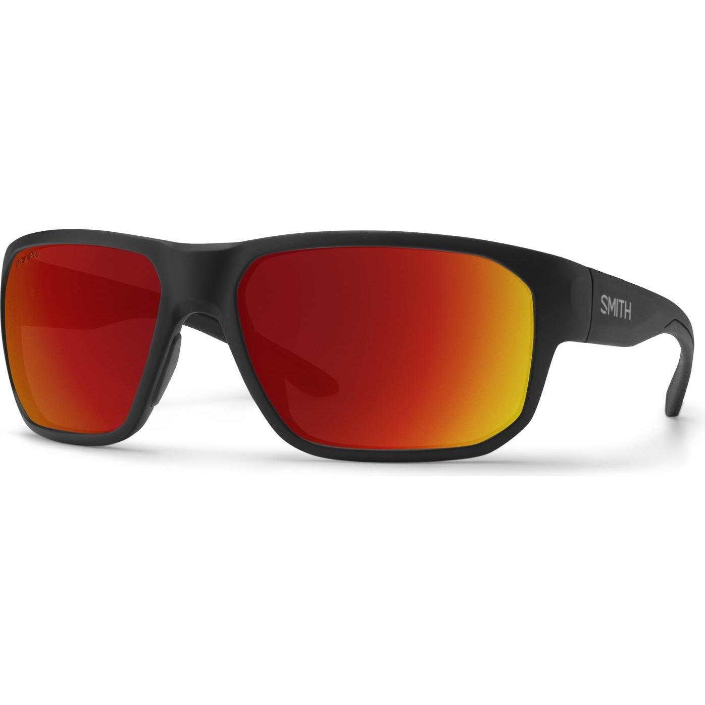Smith, Unisex, Sportbrille, Arvo (Matte Black, polarized red mirror), Schwarz