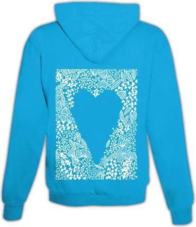 Actual product image Schwesternuhr Hoodie heart pattern unisex (L)