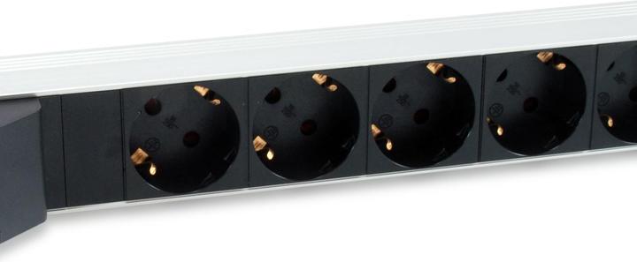 Actual product image equip Power strip 1HE6fach Schuko cable si (6x, CEE 7/7, 1.80 m)