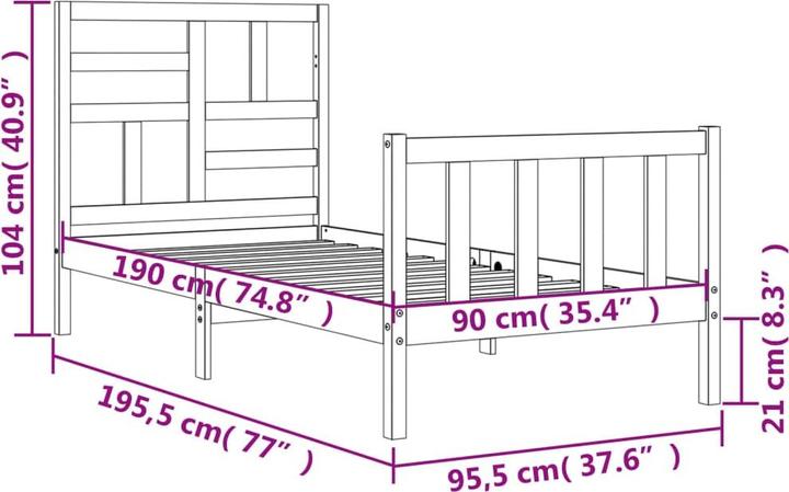 Immagine prodotto vidaXL Zack (90 x 190 cm)
