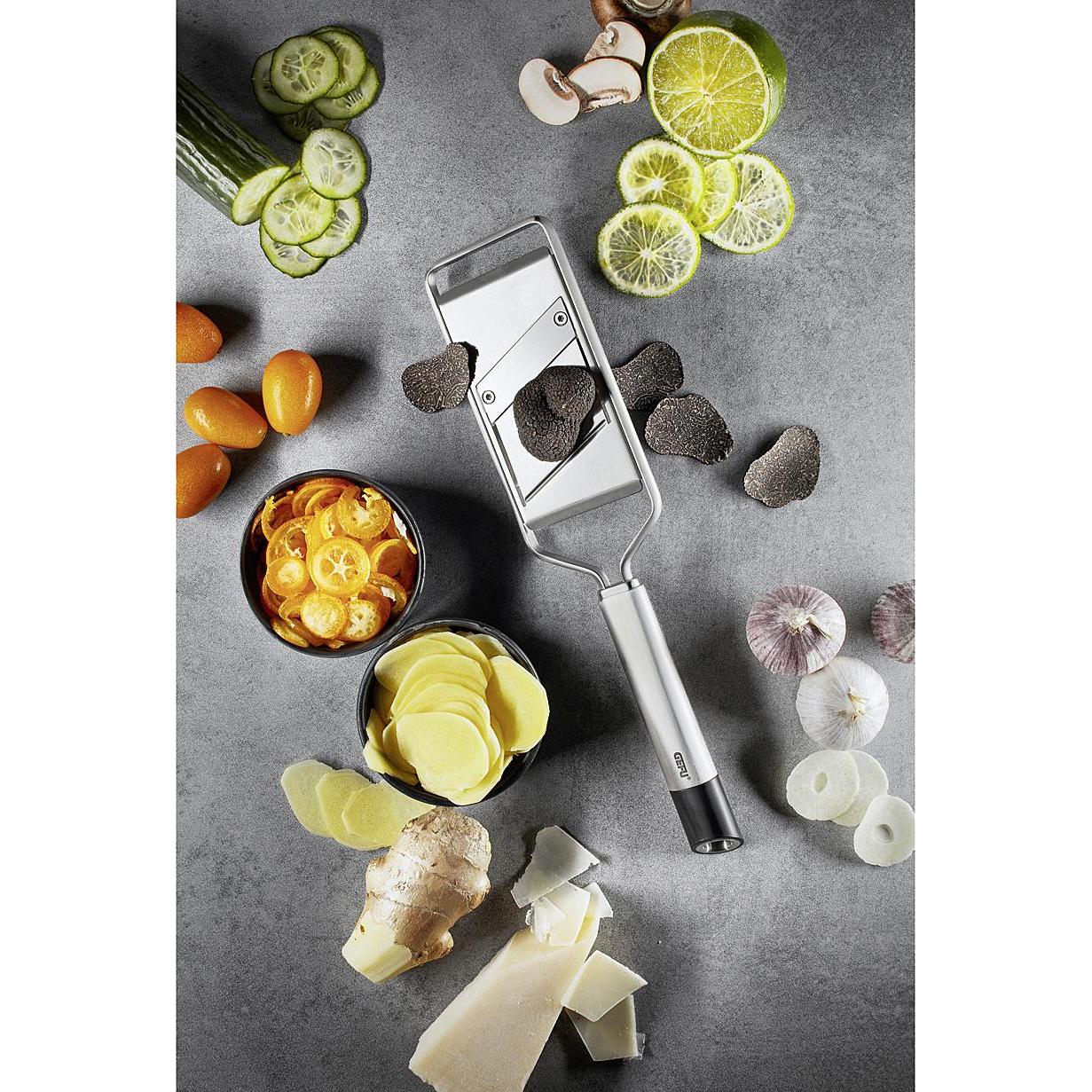 Thumbnail - GEFU Gourmet-Hobel 'Primeline', Küchenreibe, Silber