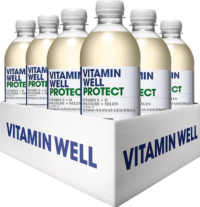 Actual product image Vitamin Well Protect (Mango, Pineapple, 12x)