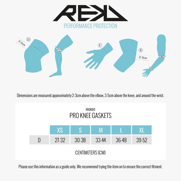 Label énergétique Rekd Knee Pad Pro Gaskets 2023 (34, Genouillère)